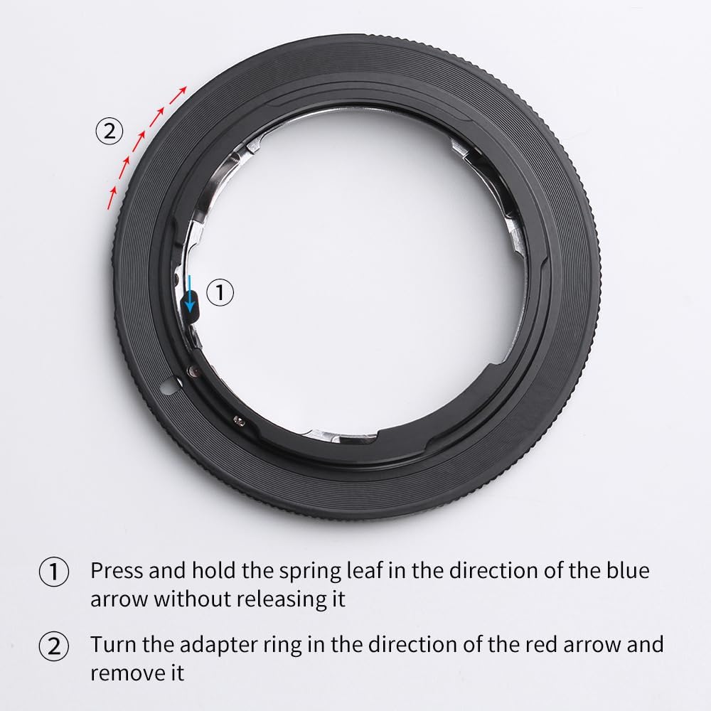 K&F Concept AI-EOS Objektivadapter für Nikon AI AI-S A, Canon EOS EF EF-S und für 60D 50D 550D 500D