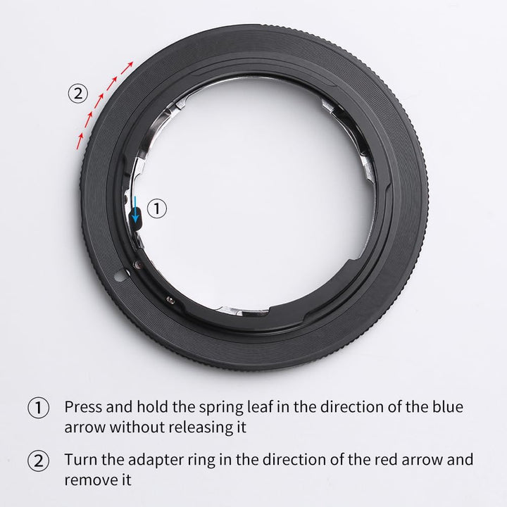 K&F Concept AI-EOS Objektivadapter für Nikon AI AI-S A, Canon EOS EF EF-S und für 60D 50D 550D 500D