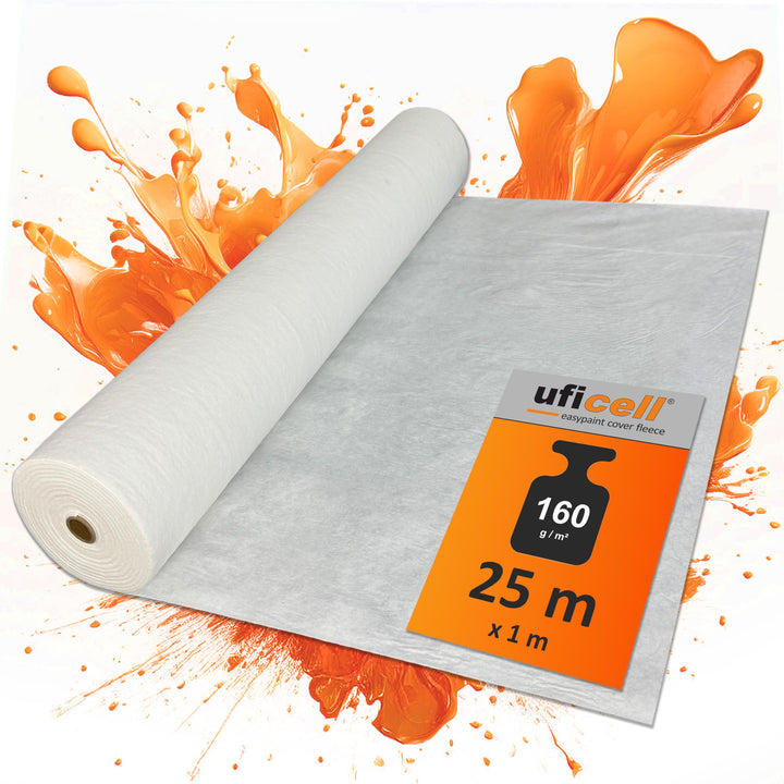 easyliner® selbsthaftendes Malerabdeckvlies [25 m²] premium Qualität Schutzvlies Abdeckvlies, Gewich