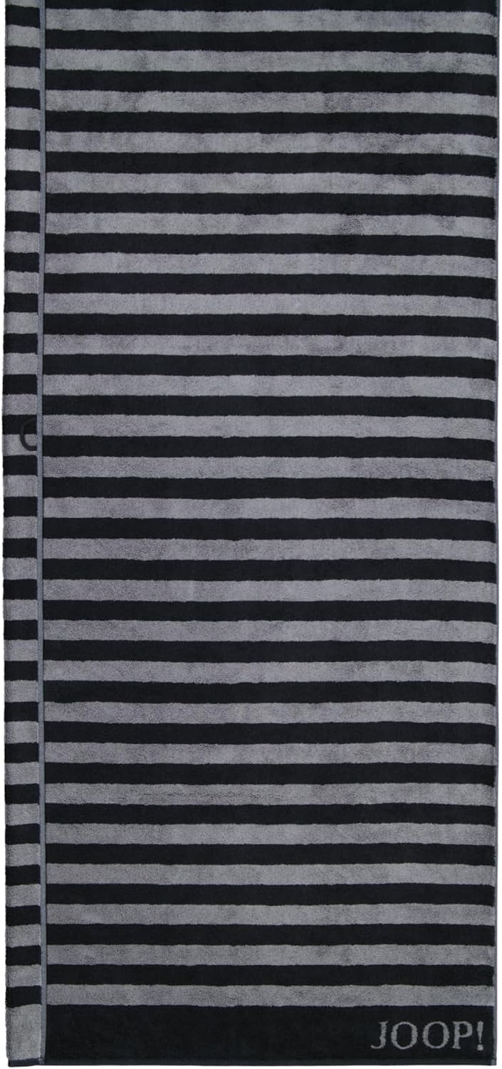 Joop! Handtücher Classic Stripes 1610 schwarz - 90 Saunatuch 80x200 cm Saunatuch 80x200 cm Schwarz -