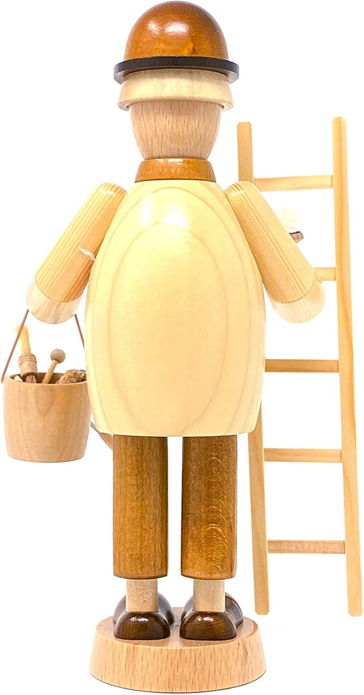 Drechslerei Friedbert Uhlig, Räuchermännchen Nr. 035, Maler, 25 cm hoch, aus regionalem Holz gedrech