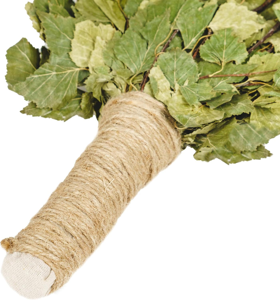 Birkenbesen Premium für Sauna & Banja – 100% Junge Birkenzweige – Naturduft für Aufguss – weich & fo