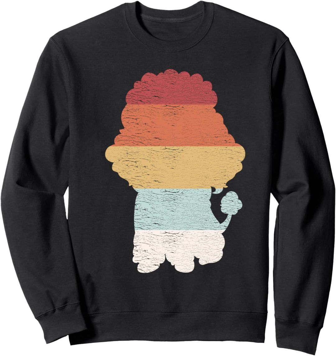 Vintage-Pudel-Mutter-Geschenk Retro-Pudel-Retrografiken Sweatshirt