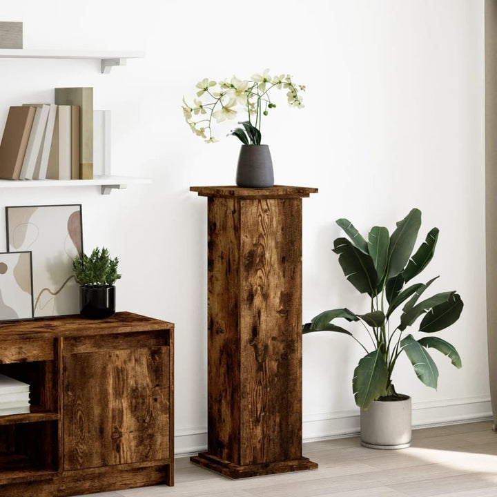 vidaXL Postament, Blumenständer mit Stauraum, Dekosäule Dekosockel für Wohnzimmer, Blumensäule Podes