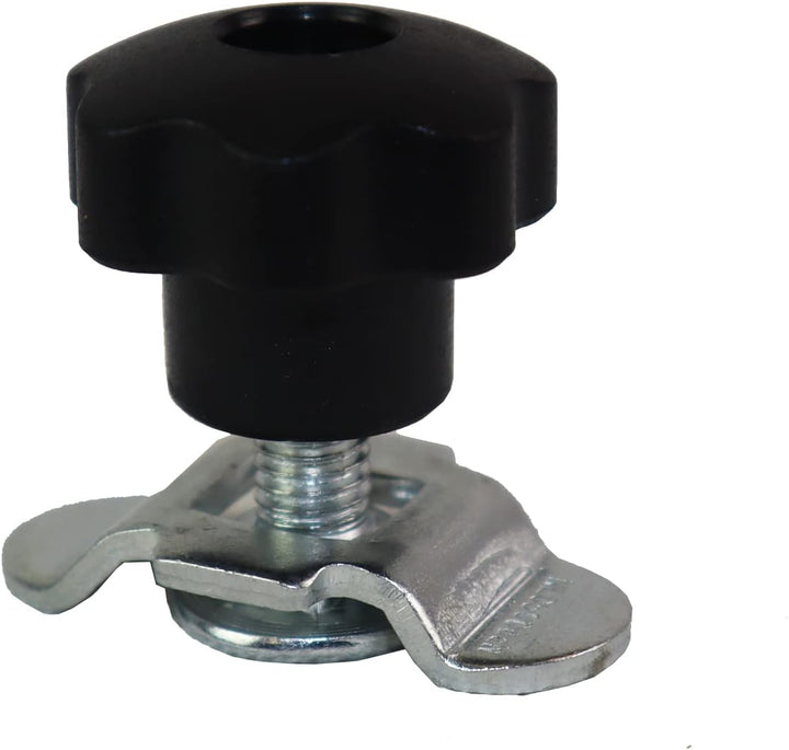 10 x Single Schraubfitting für Airlineschiene Zurrschiene mit Sterngriff M8x20 500 daN Endbeschlag v
