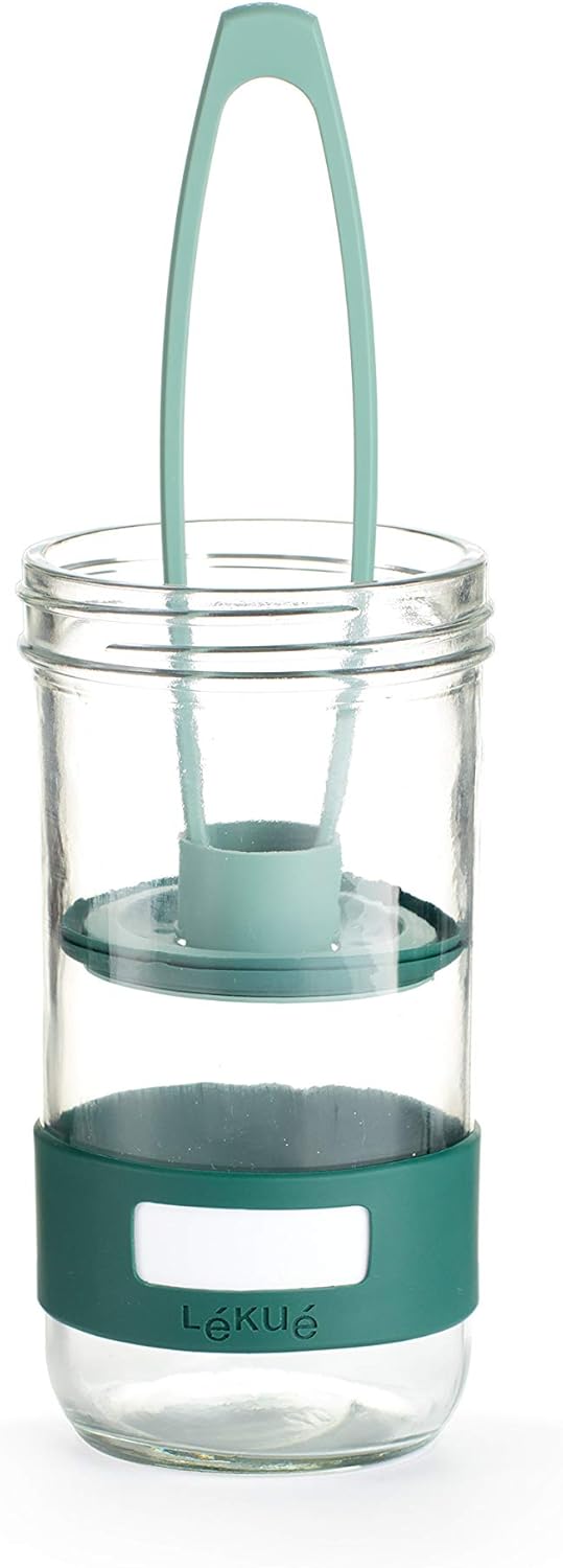 Lékué Zubereitungs-Set für Essiggurken mit 700-ml-Behälter, grün, einzeln, Único Werkzeugset, Werkze