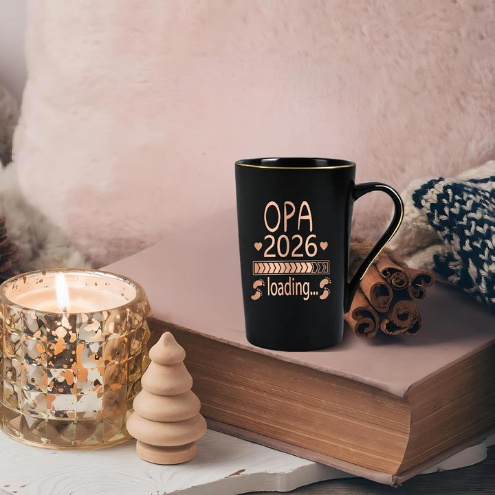 Opa Tasse 2026 Loading, Du Wirst Opa Kaffeetasse, Geschenk für Werdende Grosseltern zu Weihnachten,