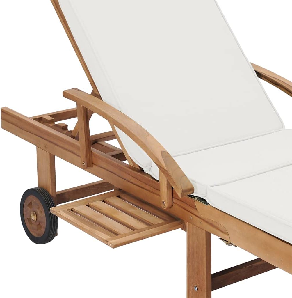 Relaxliege Liegestuhl, Sonnenliege, Liegestuhl mit Armlehnen und Rollen, komfortabel, ergonomische -