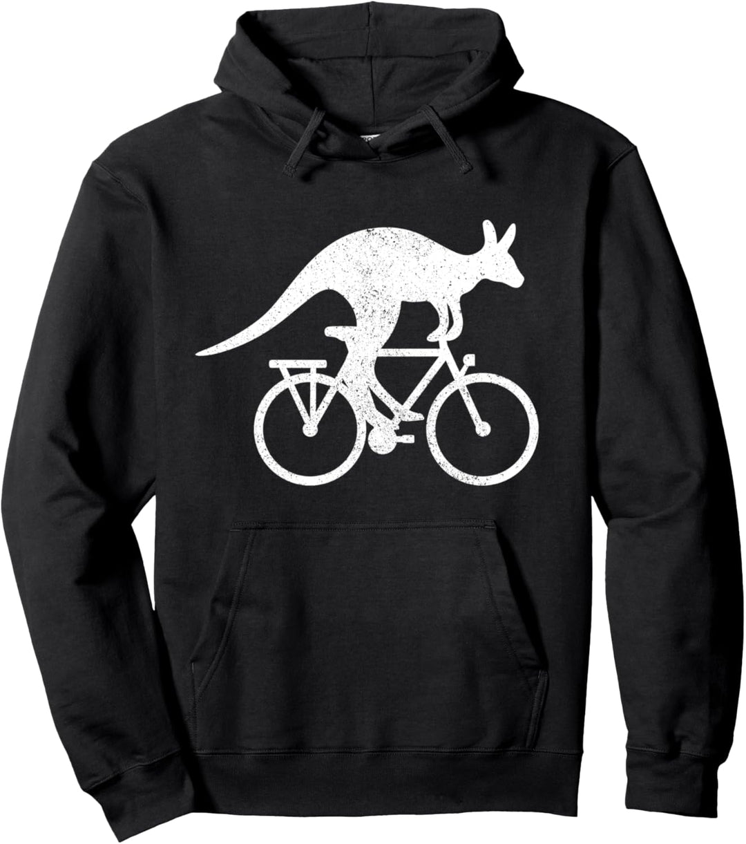 Känguru Fahrrad | Australien Fahrradfahrer Geschenk Pullover Hoodie