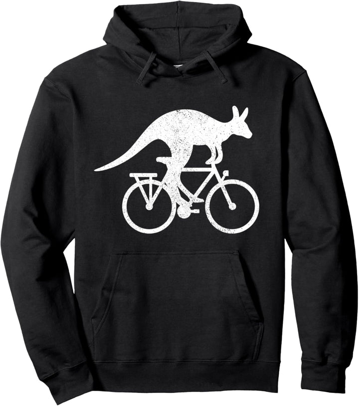 Känguru Fahrrad | Australien Fahrradfahrer Geschenk Pullover Hoodie
