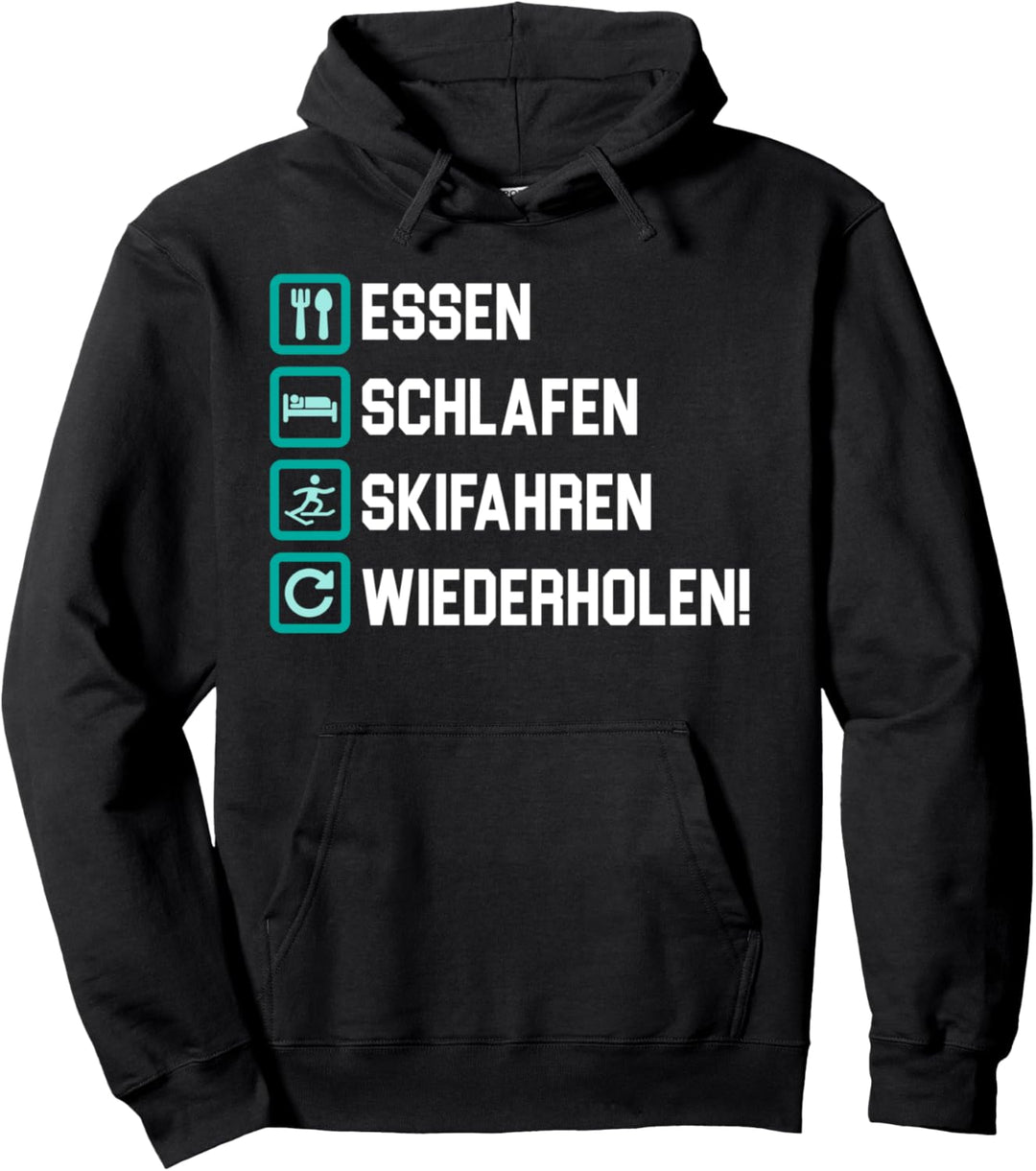 Skifahren Sport Hobby Für Skifahrer Pullover Hoodie