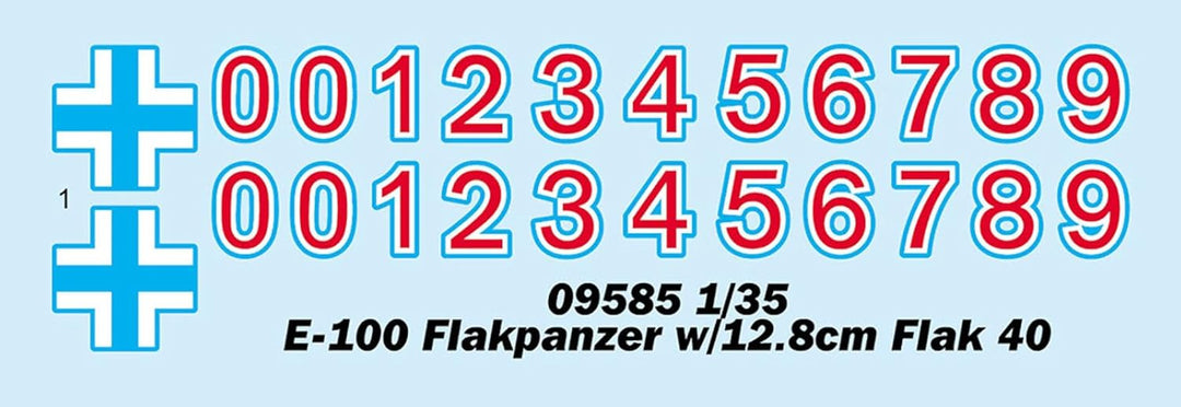 Trumpeter 09585 - 1:35 E-100 Flakpanzer w/12.8cm Flak 40 - Neu