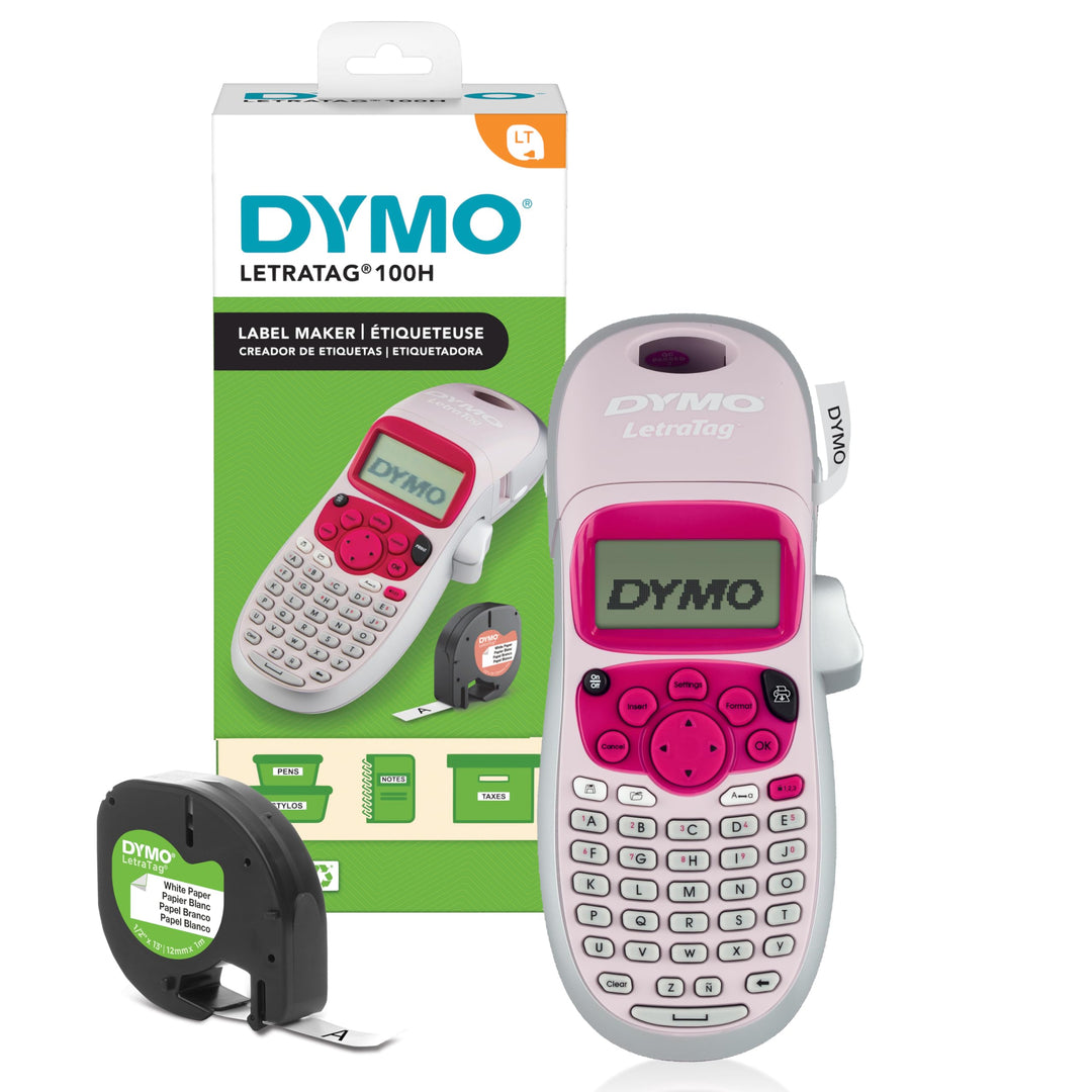 DYMO LetraTag LT-100H Beschriftungsgerät Handgerät | Tragbares Etikettiergerät mit ABC Tastatur | bl