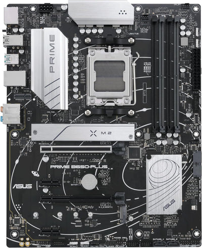 ASUS Prime B650-PLUS CSM Mainboard Sockel AMD AM5 (Ryzen 7000, ATX, DDR5 Speicher, PCIe 5.0 M.2, 2.5