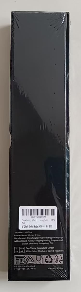 AIRENA Kochmesser, 8" Profi Küchenmesser, Full Tang Japanischer Stil Fleischmesser Allzweckmesser au