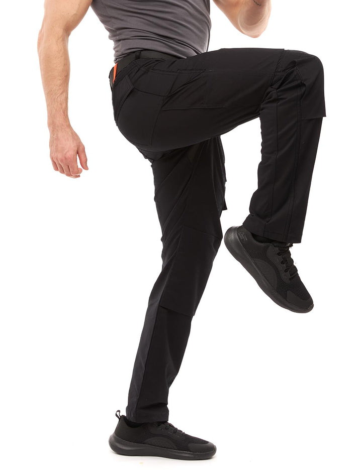 strongAnt Arbeitshose komplett Stretch Männer Berlin Pro Bundhose Schwarz Weiss Grau 42 Schwarz / St