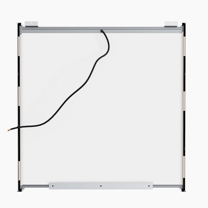 SONNI Spiegelschrank Bad mit Beleuchtung 65 cm breit doppeltürig Aluminium beschlagfrei Badezimmer s