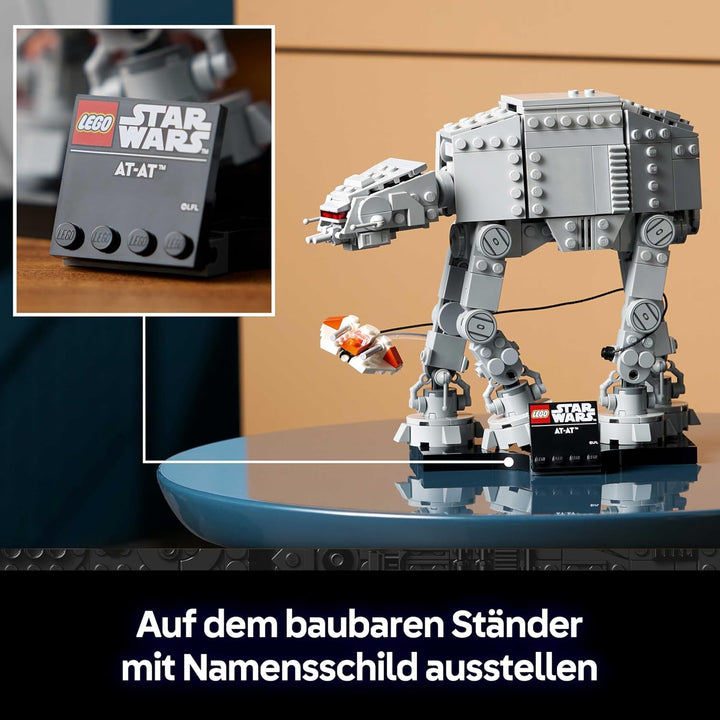 LEGO Star Wars 75440 at-at - Modellbau-Set für Erwachsene - Display Modell mit Snowspeeder, Ständer