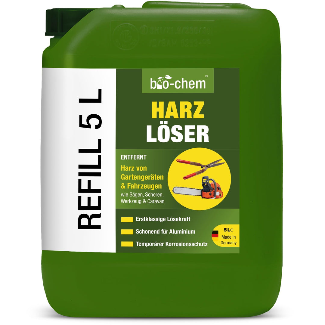 bio-chem Harzlöser 5 Liter Kanister - Schnellwirkender Harzentferner mit erstklassiger Lösekraft - F