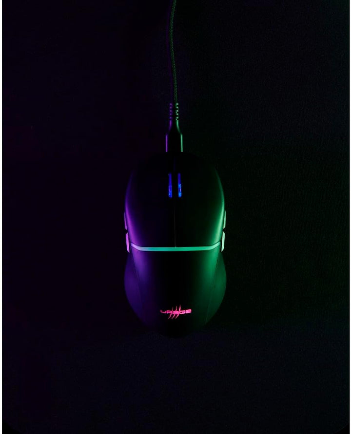 uRage Gaming-Maus Reaper 430, kabelgebundene Maus mit 9 programmierbaren Tasten, bis zu 12.000 DPI,