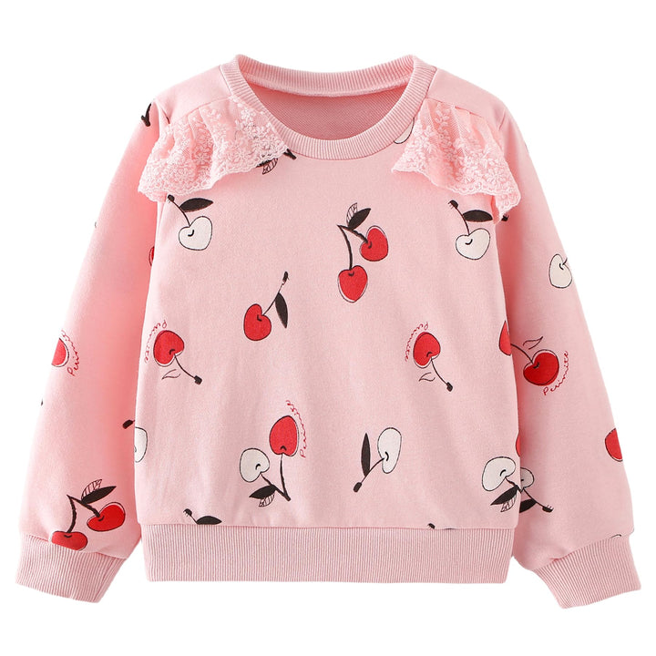 Codkkre Sweatshirt Mädchen Pullover für Kinder Süss Cartoon Sweater Mädchen Langarmshirts aus Baumwo
