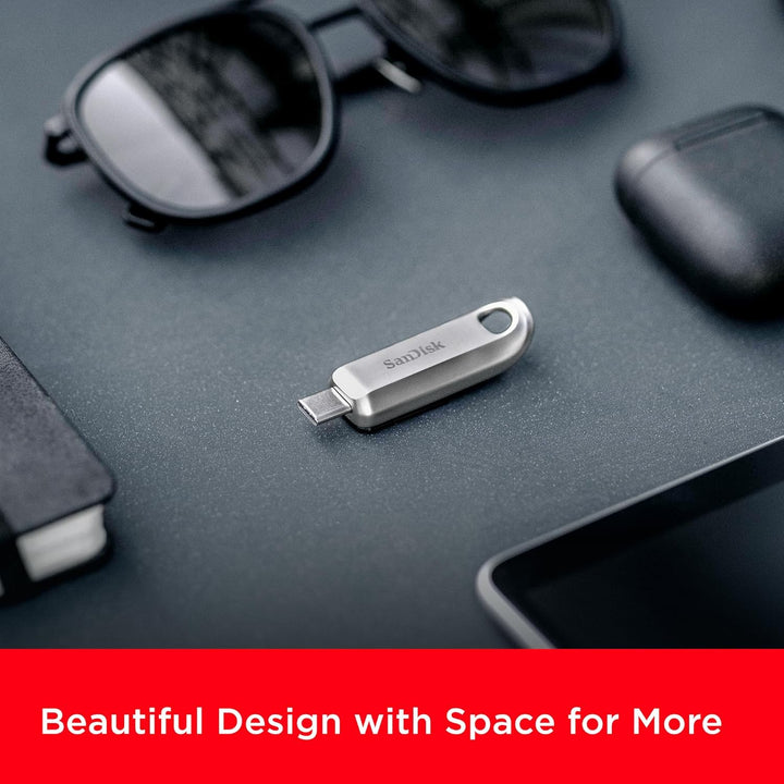 SanDisk Ultra Luxe USB-Type-C-Laufwerk 256 GB (USB-Type-C-Flash-Laufwerk, USB-3.2-Gen-1, Metalldesig