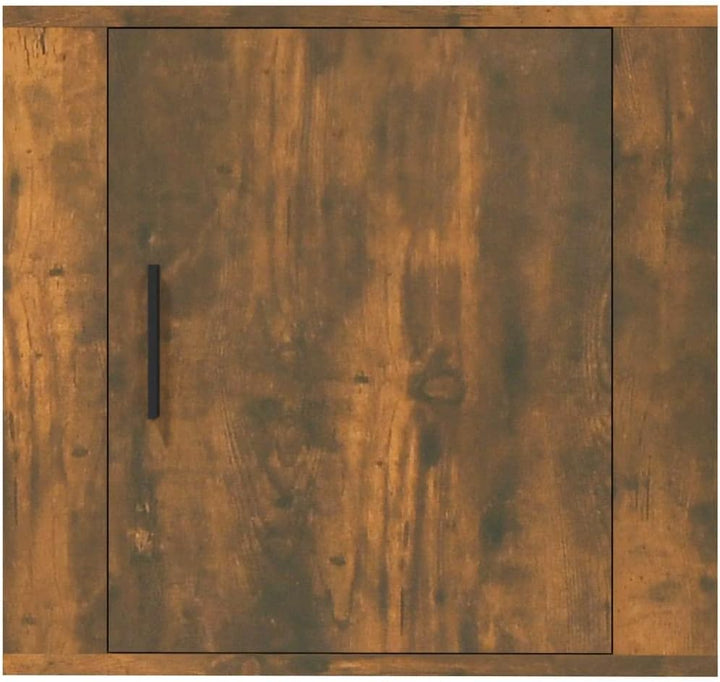 WIFESE Wand-Nachttische 2 STK. Räuchereiche 50x30x47 cm Nachtschrank Nachtkästchen Bedside Table Nig