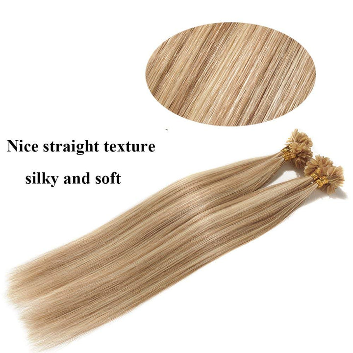 SEGO Bondings Extensions Echthaar 0.5g/Strähnen 200 Strähnen Haarverlängerung Keratin U-Tip Glue 100