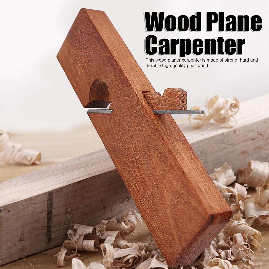 Fafeicy Wood Plane Carpenter mit quadratisches Hobelkörperdesign, Trimmen Hobel Flache Kante Schlitz