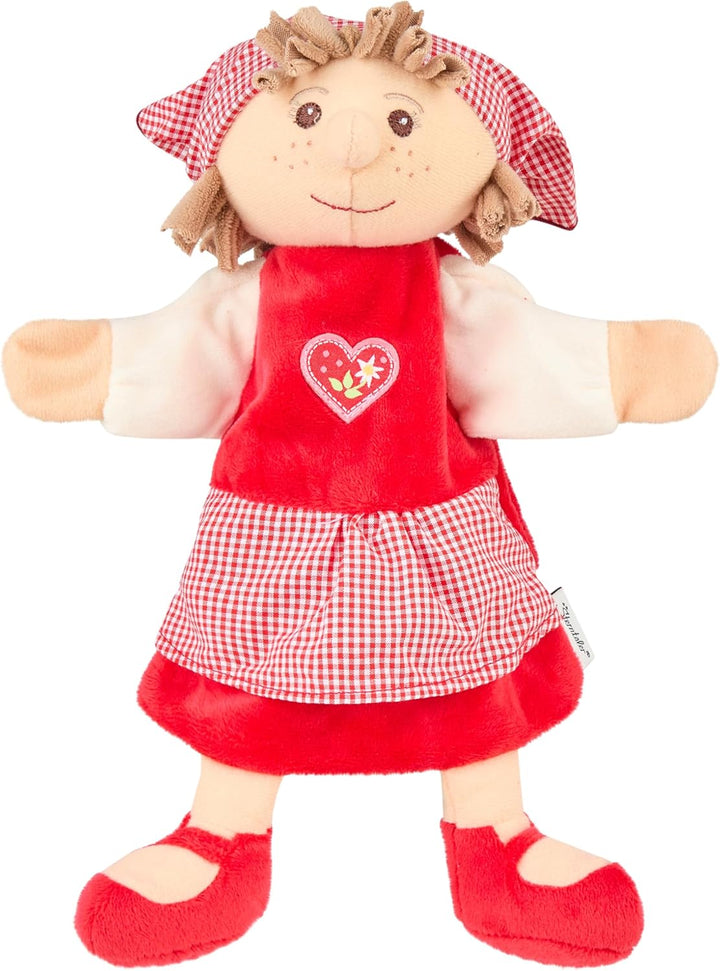 Sterntaler 3601817 Handpuppe Gretel, 28 x 27 x 9 cm, Rot, Gretel