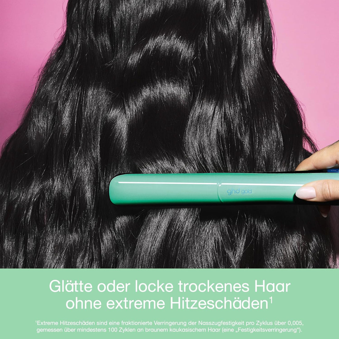 ghd gold Glätteisen: Für alle Haartypen, 26mm Platten, langanhaltendes Styling, für sleekes, glattes