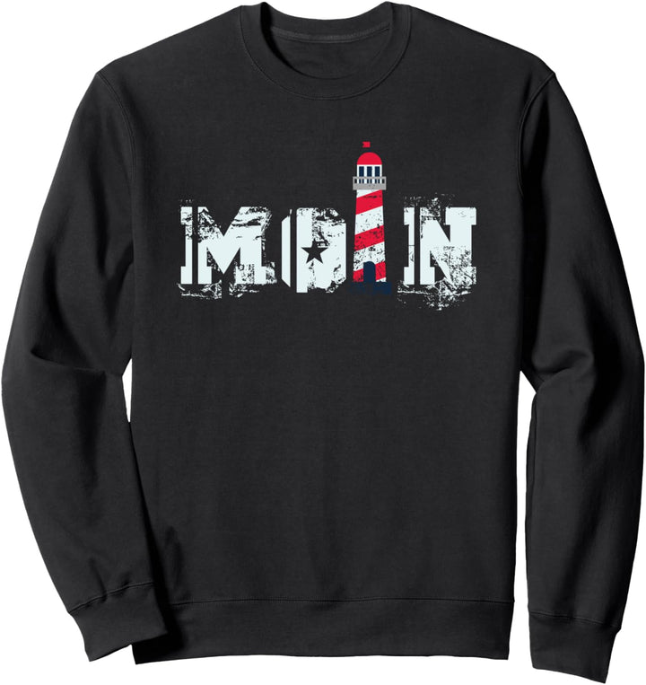 Moin Moin Leuchtturm Geschenk Norden Meer Urlaub Sweatshirt
