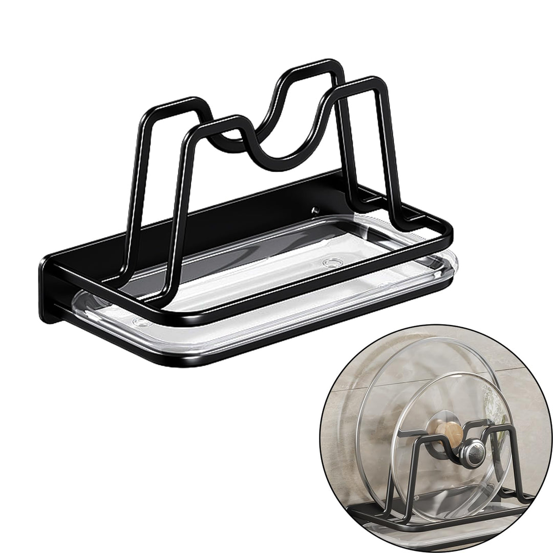Vastsea Topfpfannendeckel-Halter für Küchenschränke, Topfdeckelhalter, Abtropfgestell, Wandmontage P