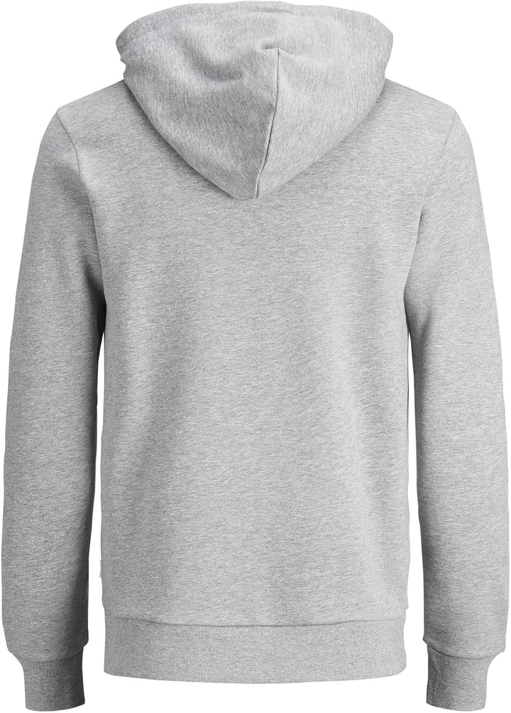 JACK & JONES Male Kapuzenpullover Logo Kapuzenpullover XS Light Grey Melange, XS Light Grey Melange