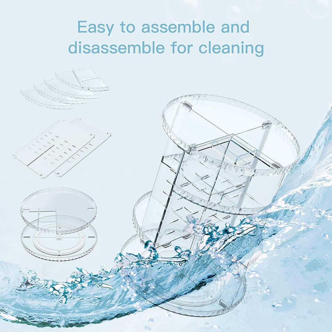 Withosent Make Up Organizer, 360° Drehbar Schminktisch Kosmetik Aufbewahrung, Skincare Beauty Schmin