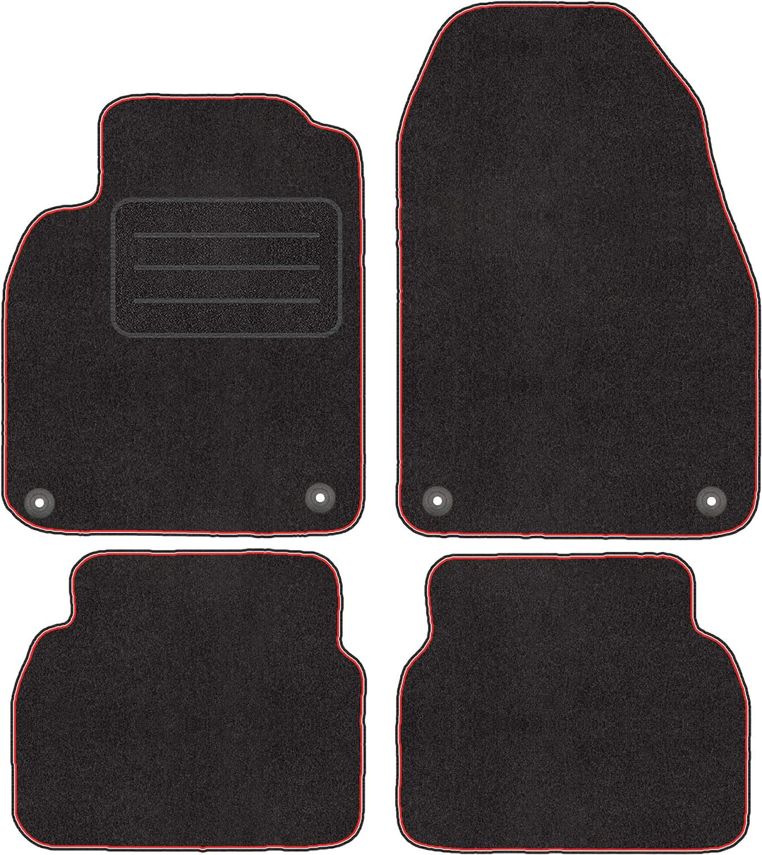 Velour Fussmatten Satz für Saab 9-3 II (2002-2011) - Premium Qualität - 4-teilig - Passgenau