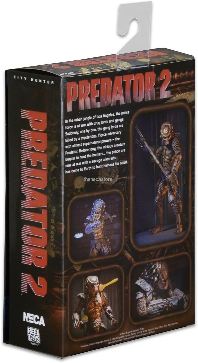 NECA NECA51549 Predator 2 7" Actionfigur Ultimate City Hunter Material: Kunststoff, 18 cm