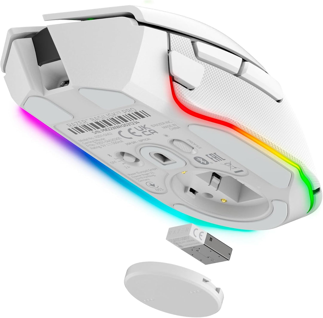 Razer Basilisk V3 Pro - Kabellose Gaming-Maus (Razer HyperScroll Tilt Wheel, Focus Pro 30K Optischer