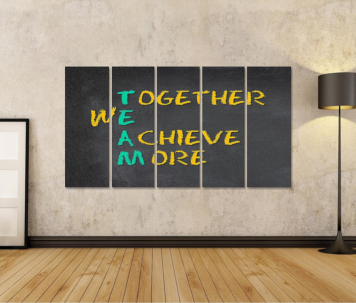 islandburner Bild auf Leinwand Team Work Motivation Mitarbeiter Für Büro Office Chef Besprechungsrau