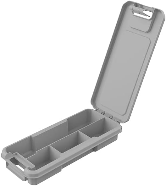 Keter ROC Pro Gear Werkzeugkoffer, modular, stapelbar, leicht, langlebig, IP65 wasserdicht, Schwarz