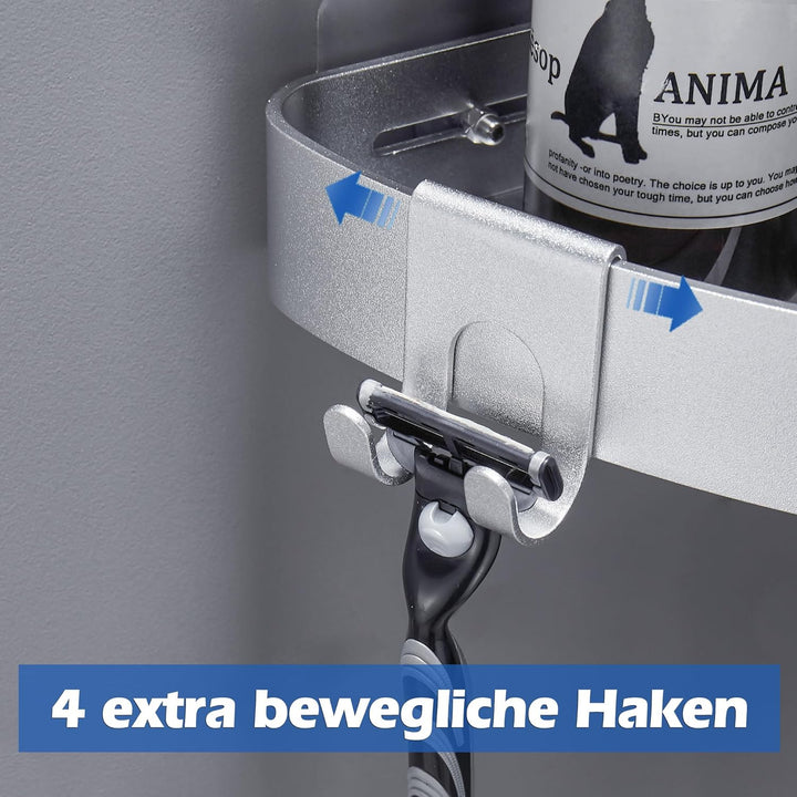 Duschablage Ohne Bohren Duschregal Ecke Badezimmer Organizer Badregal Duschkorb, Dusche eckregal mit