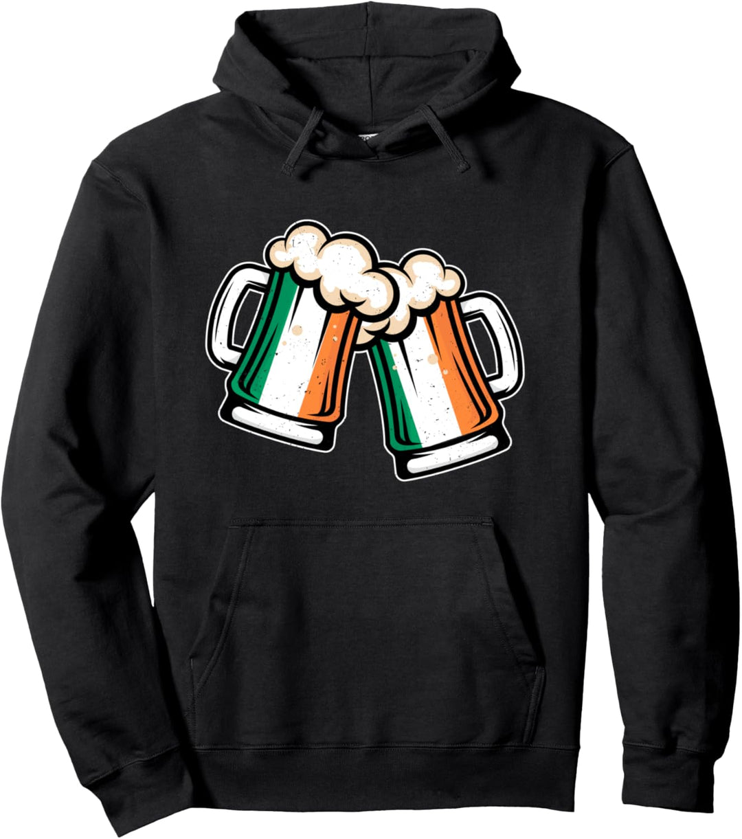 Irland-Flagge Bierkrug – cooles irisches Bier Pullover Hoodie