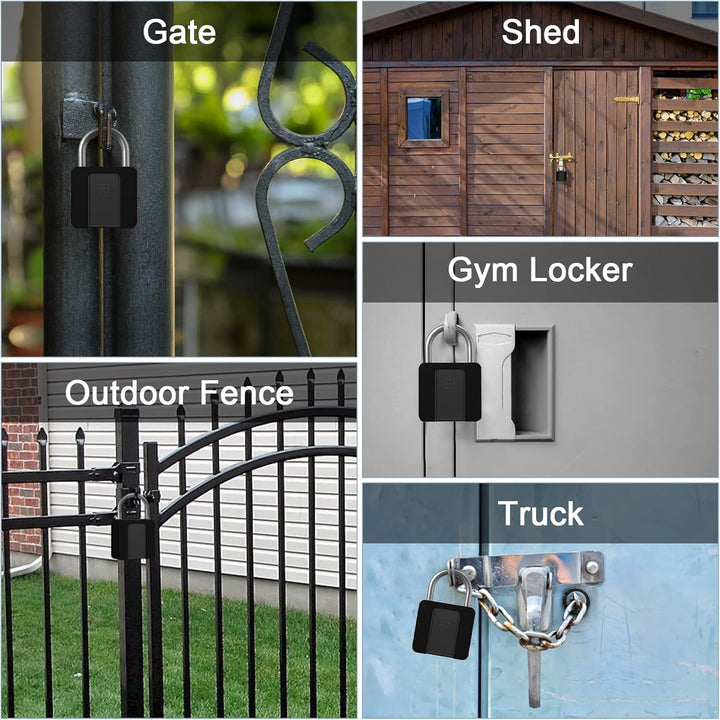 Fingerabdruck Vorhängeschloss, Eseesmart Grosses Smart Lock, Bluetooth Biometrischem Vorhängeschloss