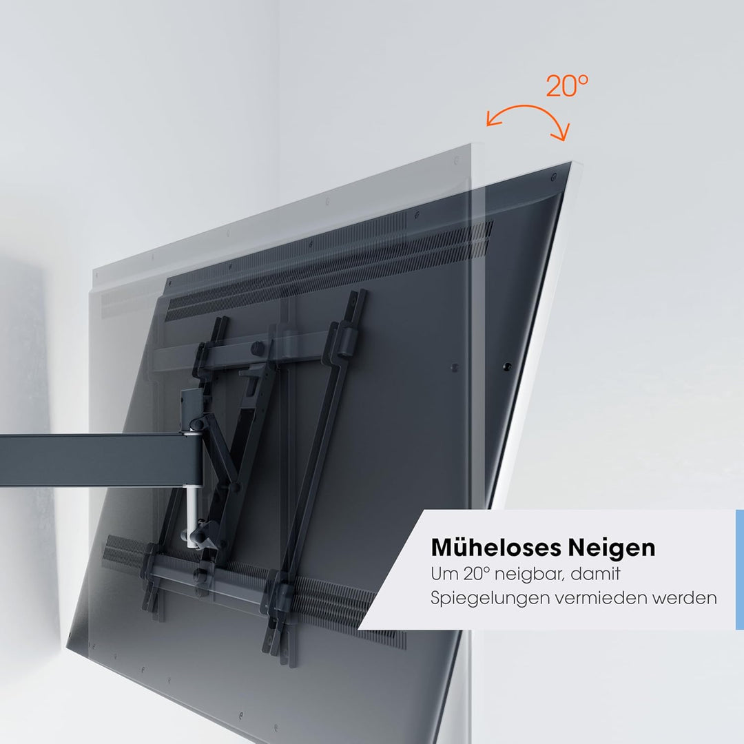 Vogel's TVM 3447 – Überlegte, Schwenkbare und Neigbare TV-Wandhalterung für 32-65 Zoll Fernseher, Ma