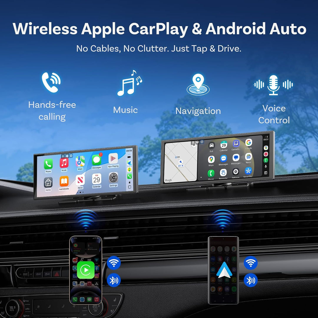 Ottocast Ottoscreen AI, 11,4 Zoll Carplay Display kompatibel mit Netflix/YouTube, Carplay Android Au