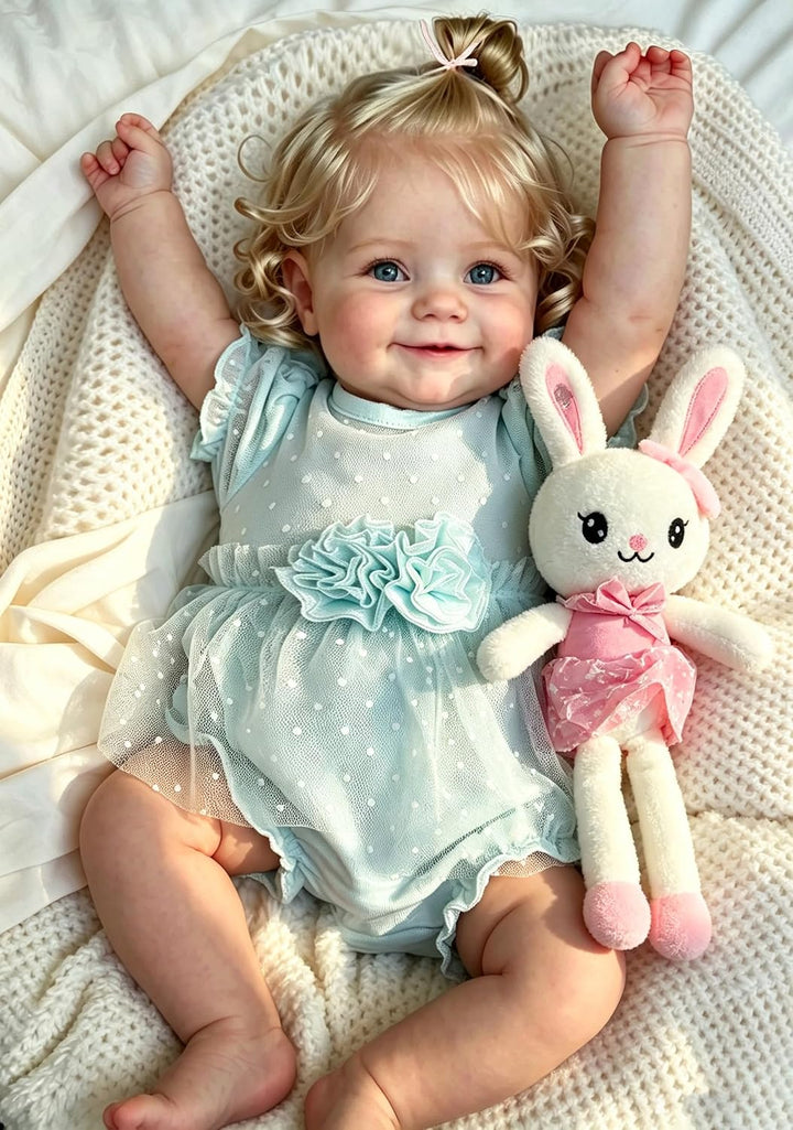Zero pam Reborn Baby Vollsilikon Lebensecht-48CM Lebensechte Babypuppen, Reborn Puppen Lebensecht Mi