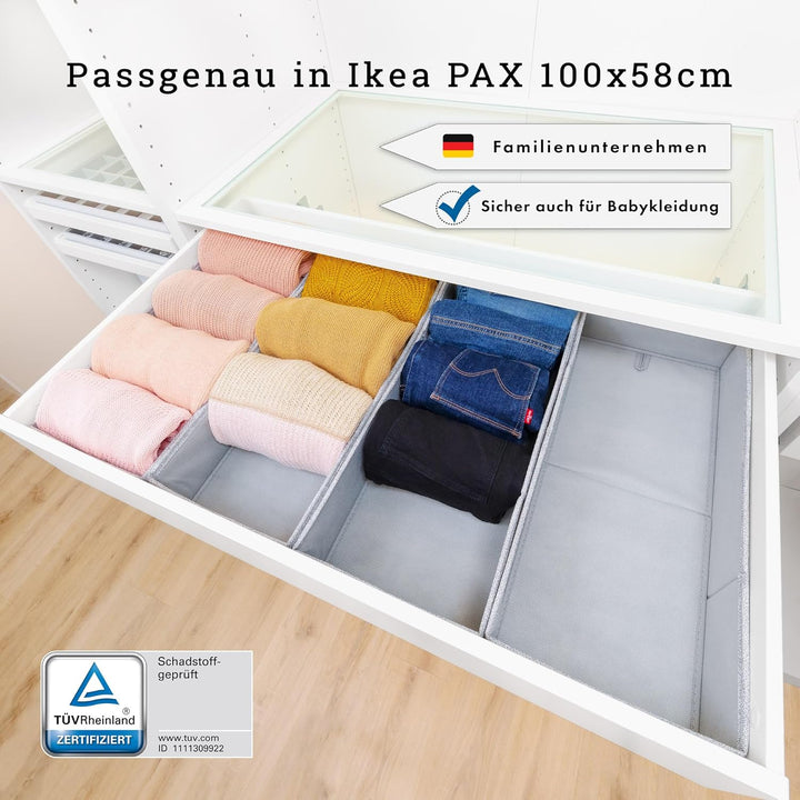 SIMPLE JOY® PAX100 FileFolding Box für IKEA Pax Kleiderschrank; DAS ORIGINAL; passgenau; Stabiler Bo