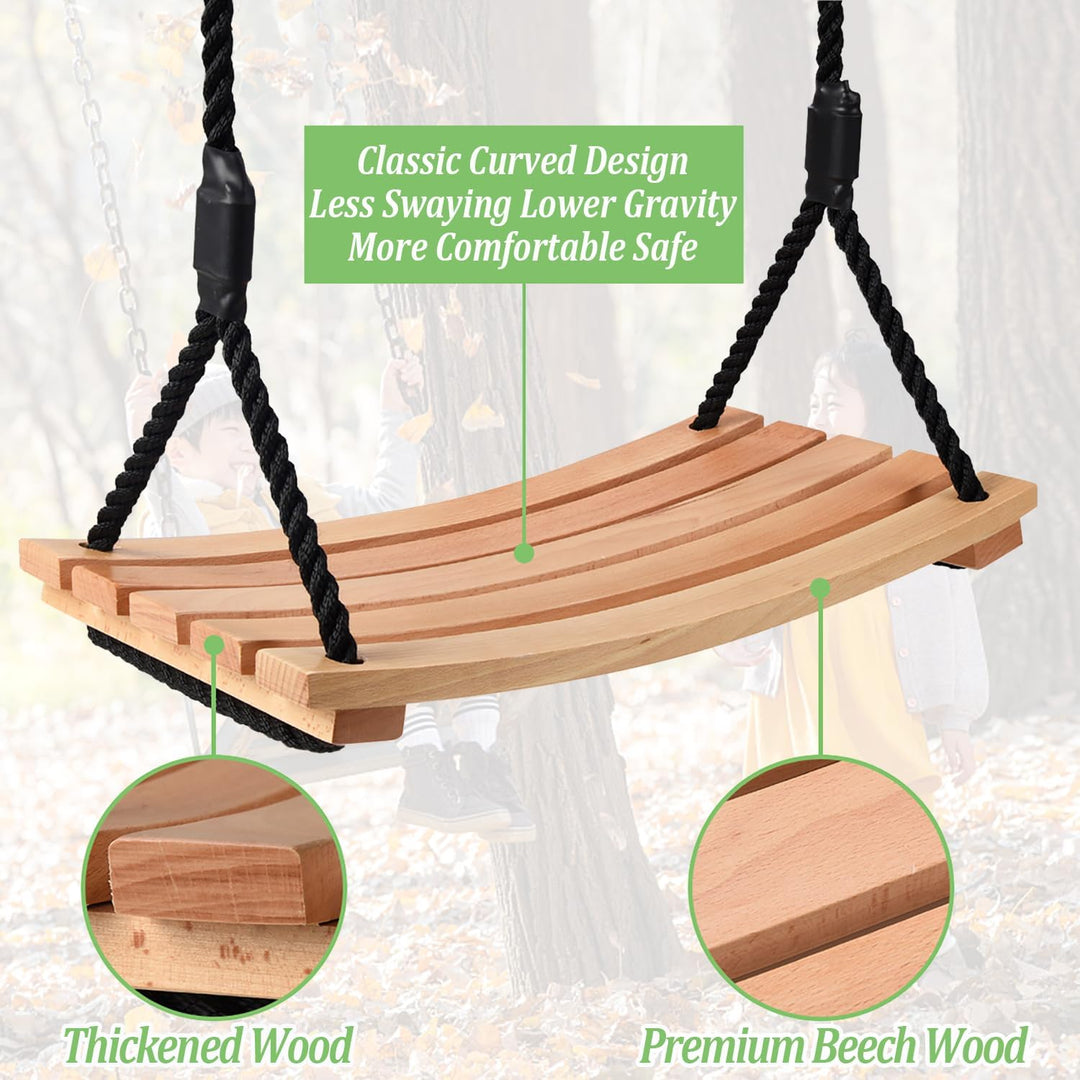 Schaukel Holz Erwachsene Kinder Brettschaukel Spielplatz Garten Schaukel Kinderschaukel mit Höhenver