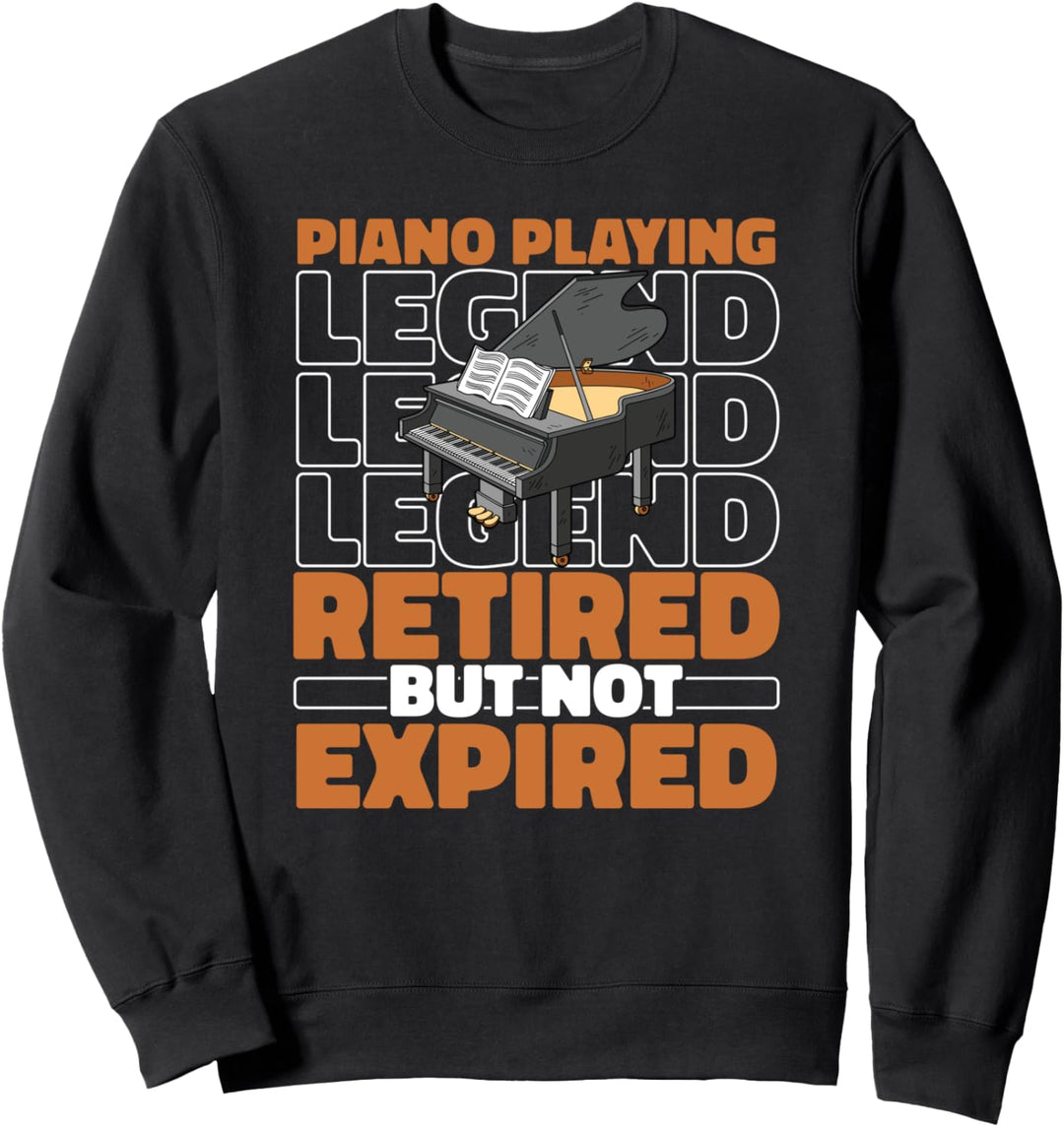 Klavier Im Ruhestand Musiker Orchester Flügel Piano Pianist Sweatshirt