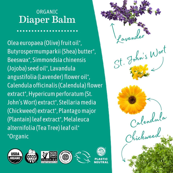 Earth Mama Angel Baby Angel Baby Bottom Balm, 1er Pack (1 x 60 ml)